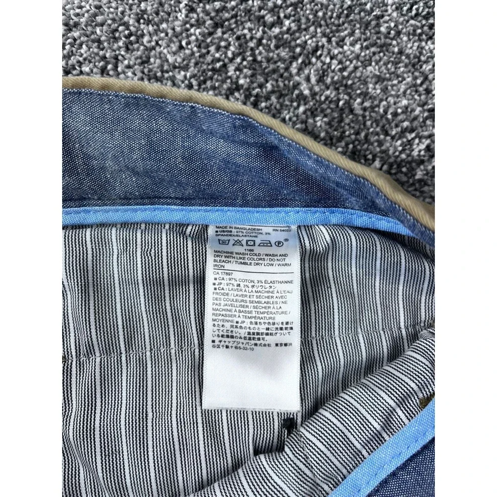 Banana Republic Mason‎ Chino Mens Pants 35X30 Khaki Casual Cotton/Elastane